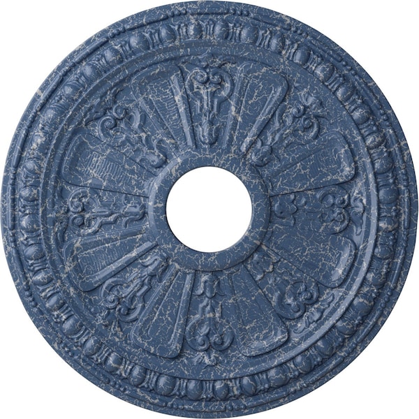 Ekena Millwork Raymond Ceiling Medallion (Canopies up to 5 1/8"), 18 1/8"OD 3 5/8"ID x 1 1/8"P, Americana Crackle CM18RAAMC - main